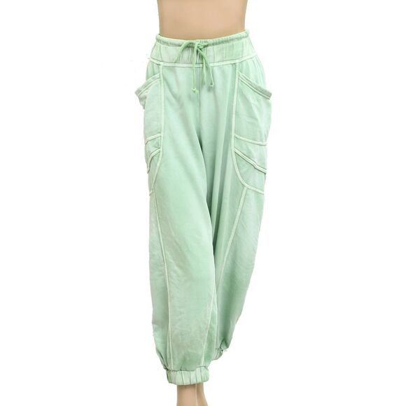 Daily Practice by Anthropologie Slouchy Jogger Pants Pull-on Ribbed L NEW 280531 - Picture 10 of 13